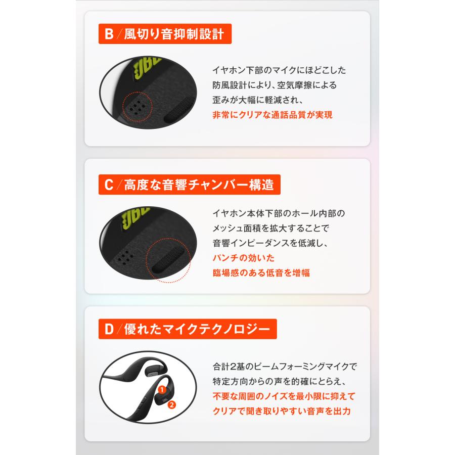 JBL ワイヤレスイヤホン ENDURANCE PACE オープンイヤー JBL Endurance Pace | Open-Ear Sport Headphones