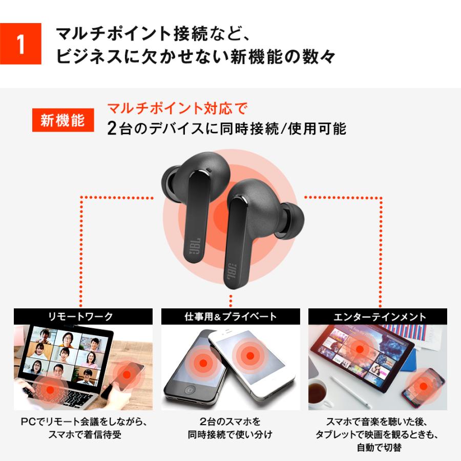 JBL 公式 ワイヤレスイヤホン LIVE PRO2 TWS ノイズキャンセリング 外音取込 ワイヤレス充電 ショートスティック型 フィット アプリ対応 防水対応 限定モデル｜jblstore｜03