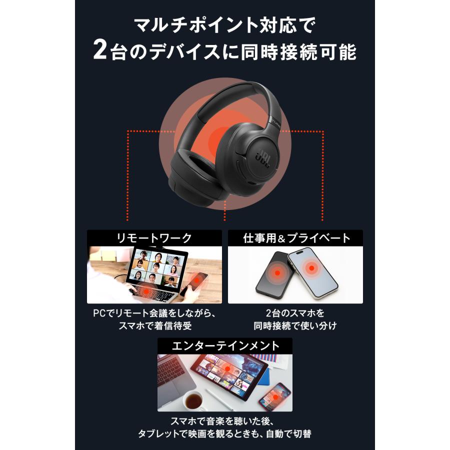 JBL（ジェイビーエル） ヘッドホン ワイヤレス ヘッドフォン ノイズ