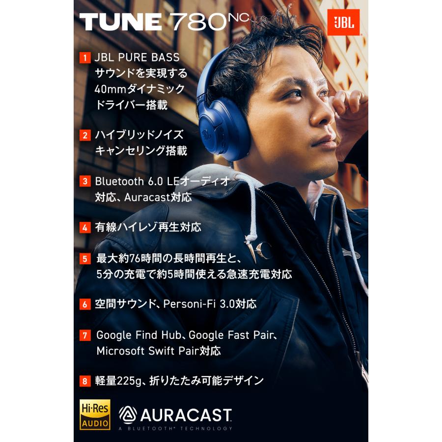 JBL（ジェイビーエル） ヘッドホン ワイヤレス ヘッドフォン ノイズ
