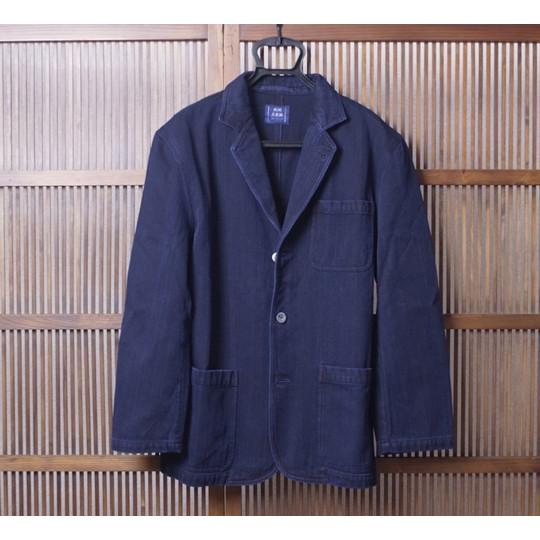 ジャケット 日本製 メンズ 男性用 武州正藍染 刺子織りジャケット 厚手