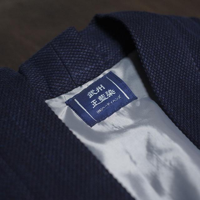 陣羽織（じんばおり） 日本製 メンズ 男性用 武州正藍染 オーダー刺子