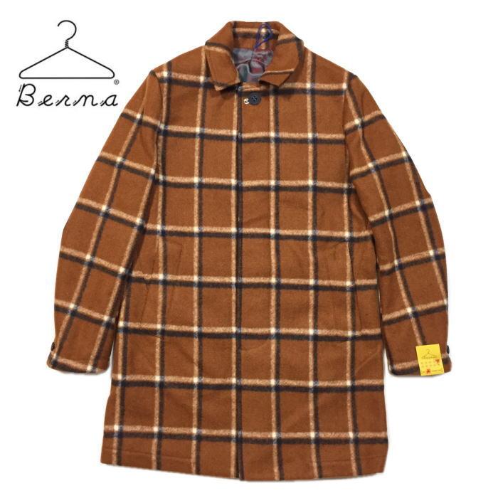✨希少✨Berna（ベルナ）　イタリア　チェスターコート　メンズ　48 アウトレット】イタリア製 Berna ITALIA ベルナ・イタリア ウール
