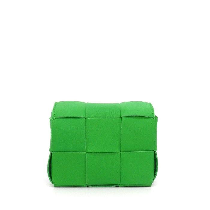 ボッテガ・ヴェネタ BOTTEGA VENETA ショルダーバッグ キャンディ カセット 666688 VMAY1 3722 パラキート レザー ゴーの画像