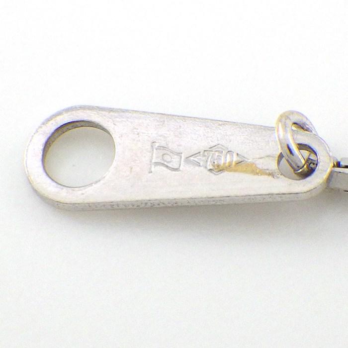 ネックレス パンダモチーフ ベネチアンチェーン ダイヤモンド 計0.65ct K18WGの画像