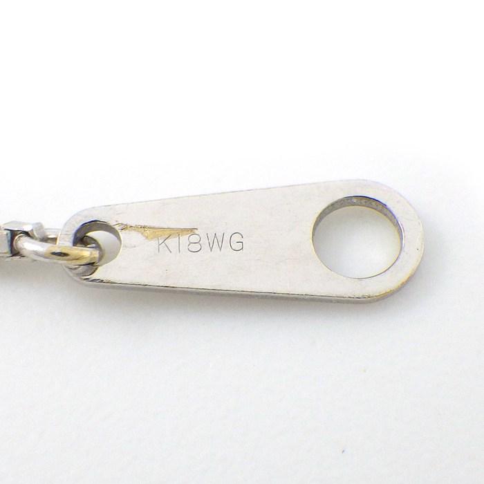 ネックレス パンダモチーフ ベネチアンチェーン ダイヤモンド 計0.65ct K18WGの画像