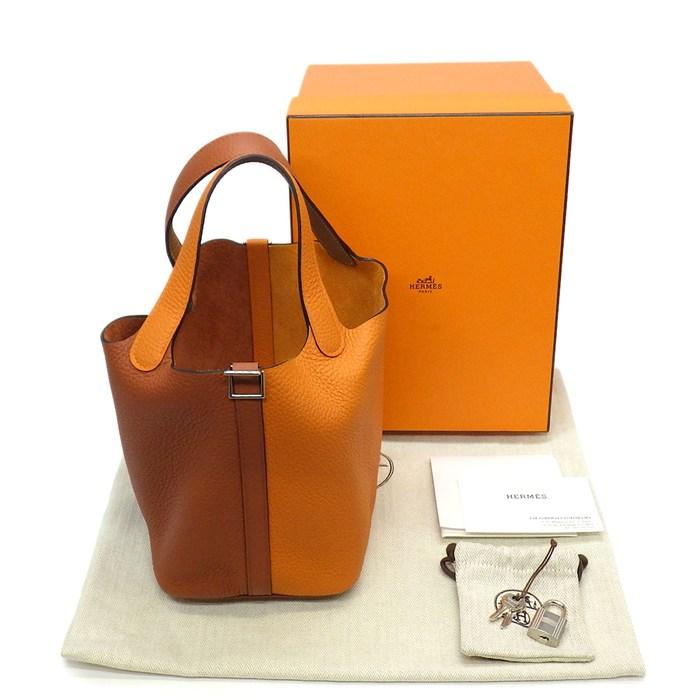 再値下げ❗️【新品】エルメスHERMES ピコタンロックPM 保存袋×2 HERMES（エルメス） ハンドバッグ ピコタンロック PM カザック2 W刻印