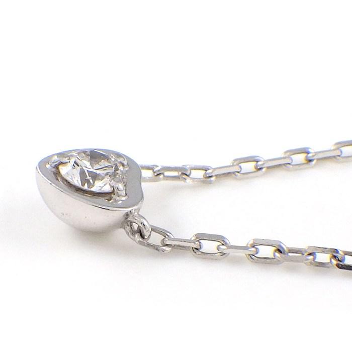 カルティエ Cartier ネックレス ダムール ハート ディアマン レジェ B7059300 1ポイント ダイヤモンド K18WGの画像