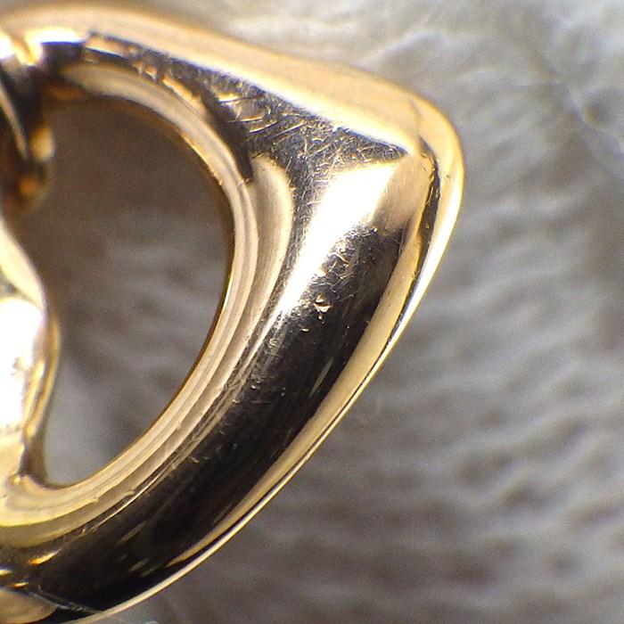 ティファニー Tiffany & Co. ピアス バイザヤード オープンハート スウィング ドロップ ダイヤモンド K18PGの画像