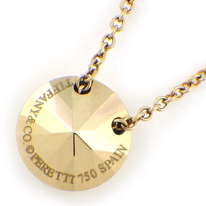 ティファニー Tiffany & Co. ネックレス ファセットカット ダイヤモンドモチーフ K18YGの画像