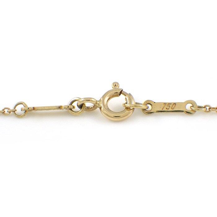 ティファニー Tiffany & Co. ネックレス ファセットカット ダイヤモンドモチーフ K18YGの画像