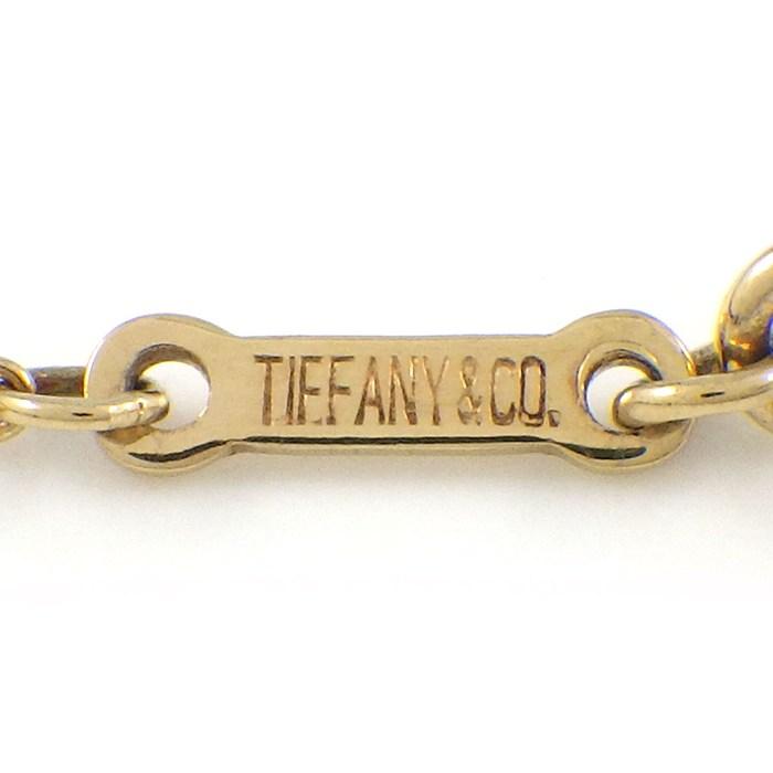 ティファニー Tiffany & Co. ネックレス ファセットカット ダイヤモンドモチーフ K18YGの画像