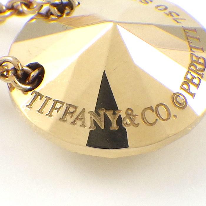 ティファニー Tiffany & Co. ネックレス ファセットカット ダイヤモンドモチーフ K18YGの画像