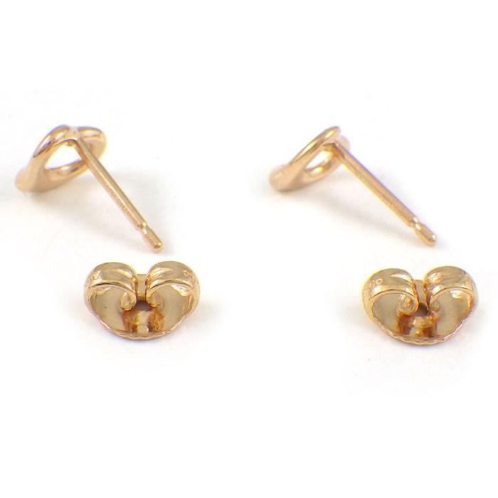 ティファニー Tiffany & Co. ピアス オープンハート ミニ 7mm幅モデル K18PGの画像