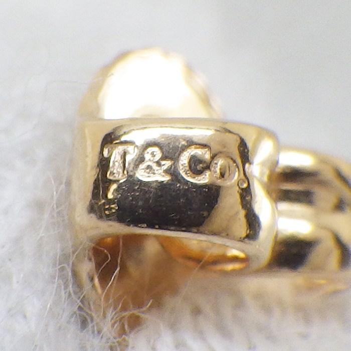 ティファニー Tiffany & Co. ピアス オープンハート ミニ 7mm幅モデル K18PGの画像