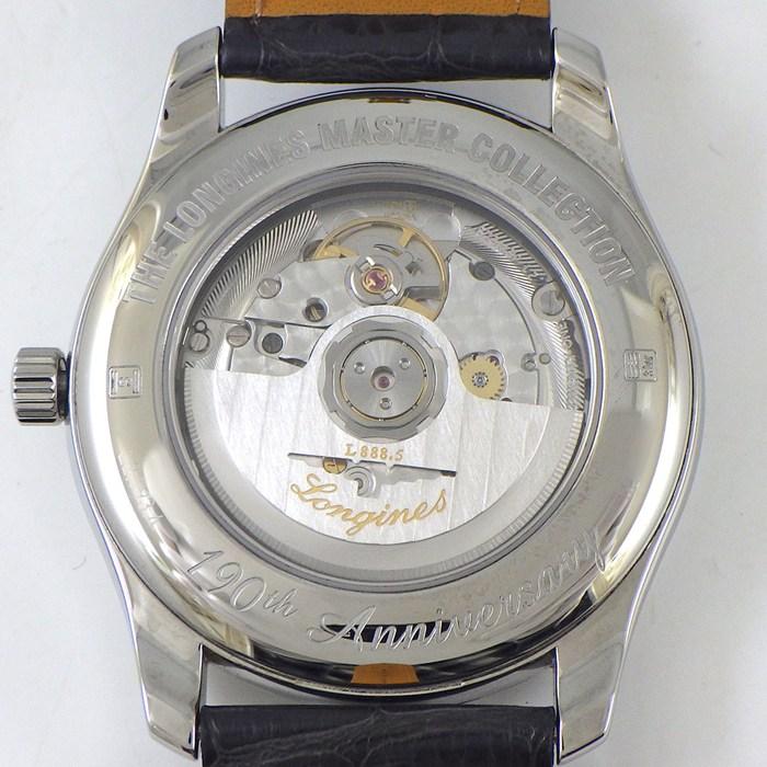 ロンジン Longines 腕時計 マスターコレクション L2.793.4.73.2 創立190周年記念モデル 裏スケ シルバー文字盤 SS グレーの画像