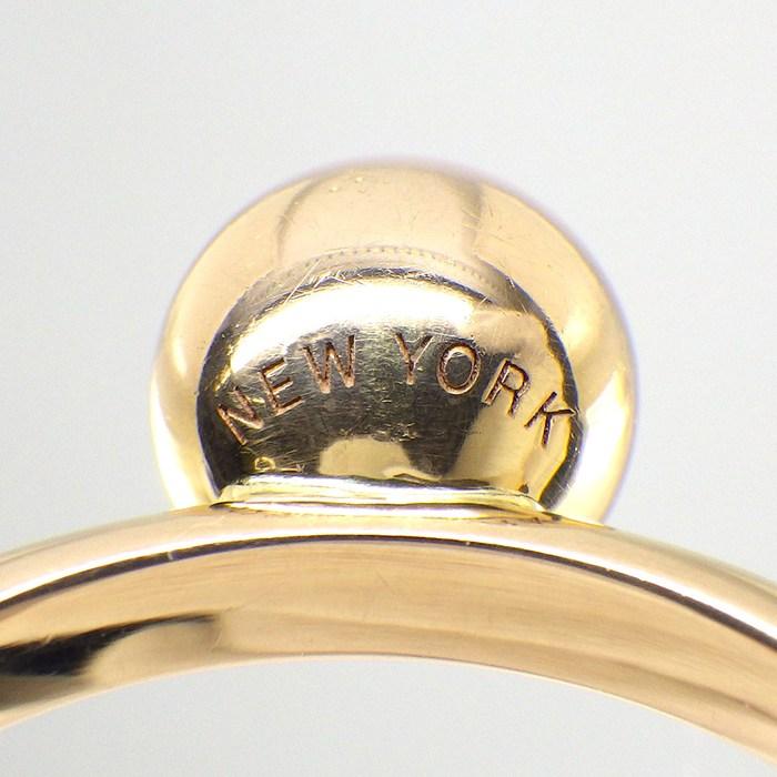 ティファニー Tiffany & Co. リング ハードウェア ボール ニューヨーク ロゴ K18PG 11.5号 / 52の画像