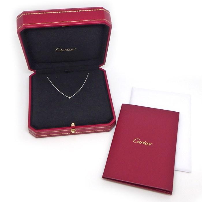カルティエ Cartier ネックレス ダムール XS ディアマン レジェ B7224515 1ポイント ダイヤモンド 0.04ct K18WGの画像