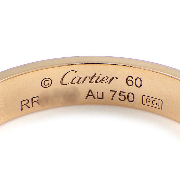 カルティエ Cartier リング ラブ スモールモデル SM B4085260 K18PG 19号 / #60の画像