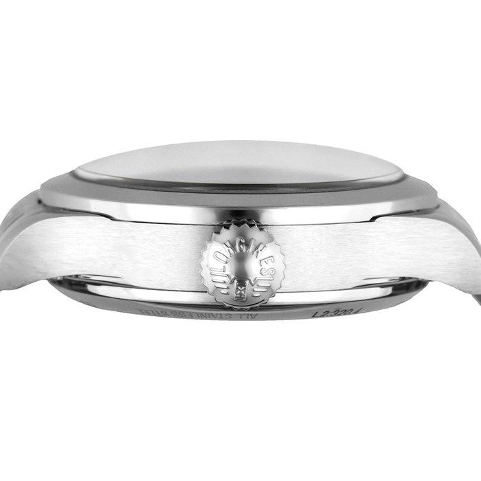 ロンジン Longines 腕時計 レコード L2.320.4.76.6 デイト 裏スケ サンレイ シルバー文字盤 SS 自動巻きの画像