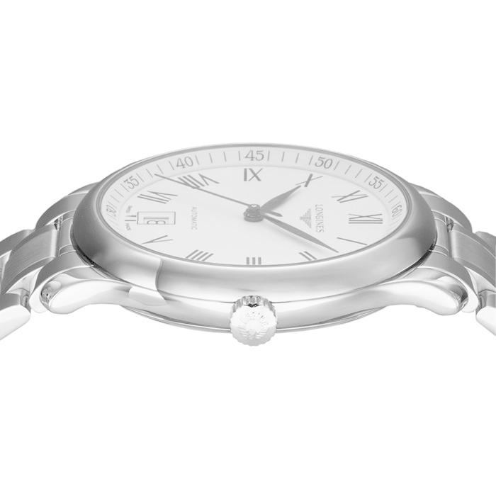 ロンジン Longines 腕時計 マスターコレクション L2.628.4.11.6 デイト 裏スケ ローマンインデックス ホワイト文字盤 SS 自動の画像