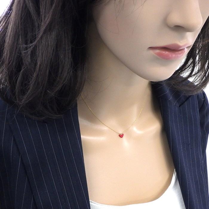 アーカー AHKAH ネックレス ティランハート AB1647010100 レッド 樹脂