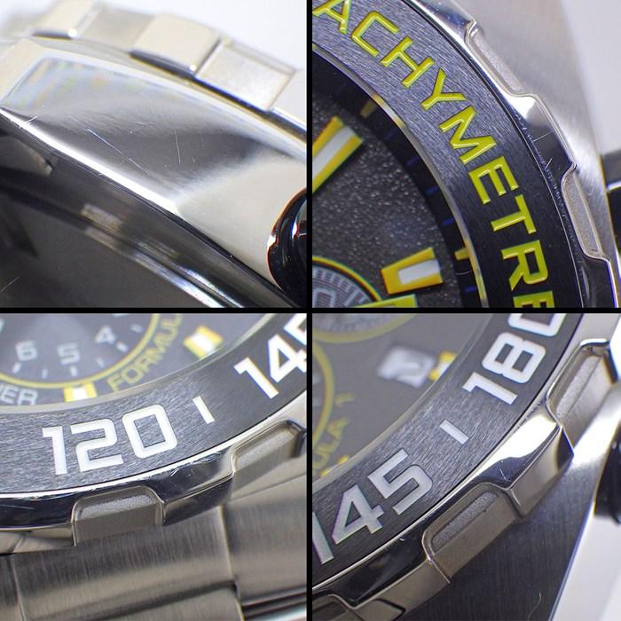 タグ・ホイヤー TAG Heuer 腕時計 フォーミュラ1 クロノグラフ CAZ101AG.BA0842 イエローアクセント デイト タキメーター スの画像