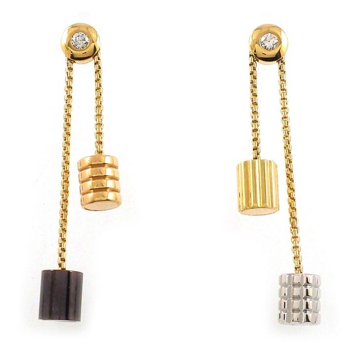 ブシュロン BOUCHERON ピアス キャトル 4モチーフ スウィング ドロップ