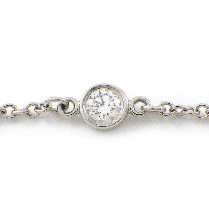 ティファニー Tiffany & Co. ブレスレット バイザヤード 60099265 3ポイント ダイヤモンド 計0.15ct PT950の画像