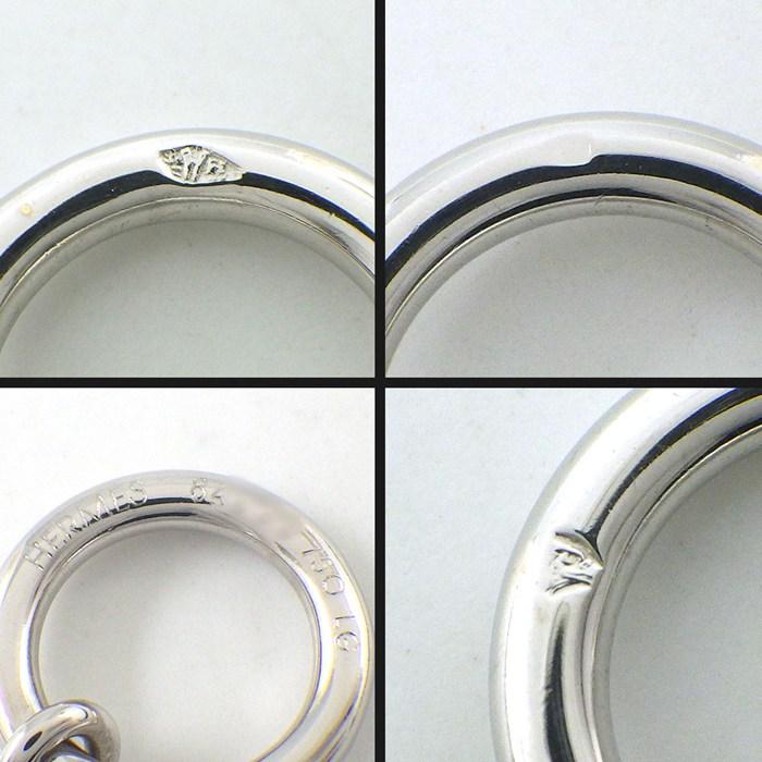 エルメス HERMES ブレスレット エシャペ トグル モチーフ ミニ シェーヌダンクル K18WGの画像