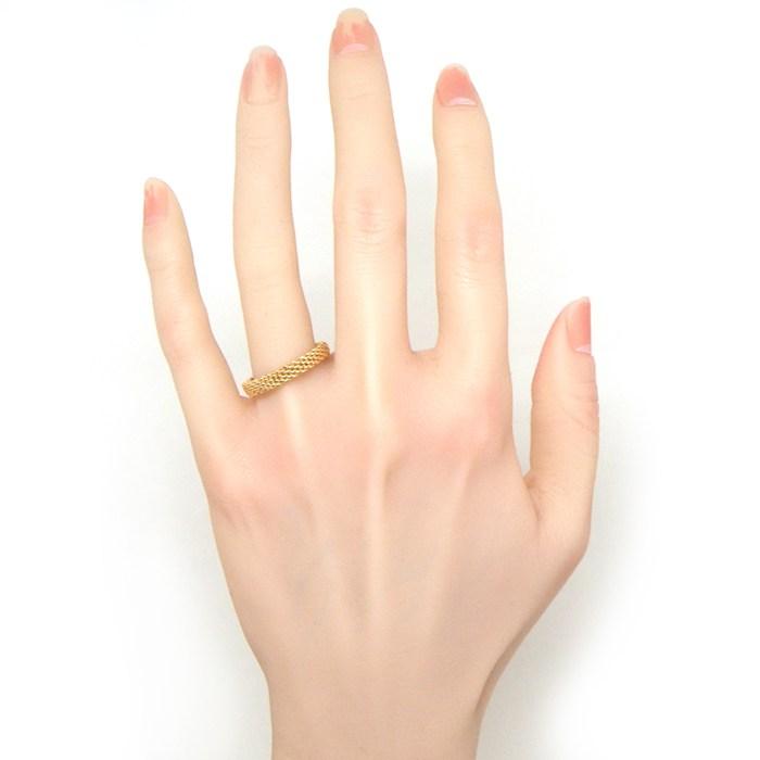 ティファニー Tiffany & Co. リング サマセット メッシュ K18PG 18.5号の画像