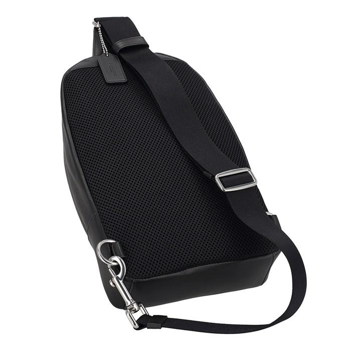 コーチ COACH ボディバッグ チャールズ パック 54787 CQ/BK 2023 SS チャコール シグネチャーキャンバス ブラック レザー シ_4