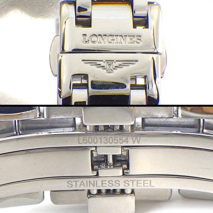 ロンジン Longines 腕時計 プリマルナ L8.110.5.19.6 デイト ダイヤベゼル ホワイト文字盤 K18PG SS クオーツアナログの画像