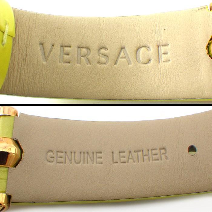 ヴェルサーチェ VERSACE 腕時計 ヴェニタス VK7 イエロー文字盤 GP 革