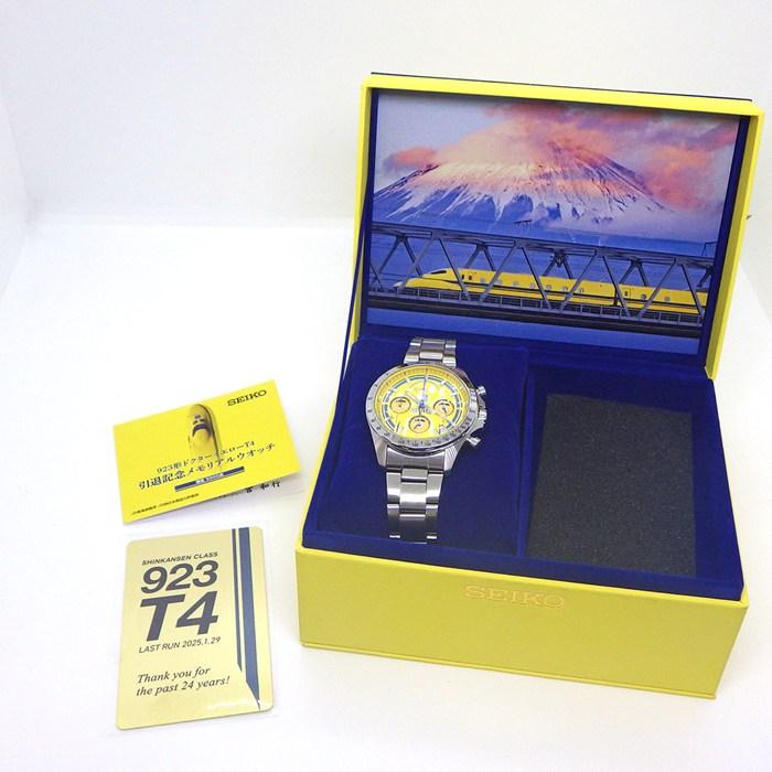 セイコー SEIKO 腕時計 923形 ドクターイエロー T4 引退記念メモリアルウオッチ 8T63-04L0 5000本限定モデル デイト クロノグの画像