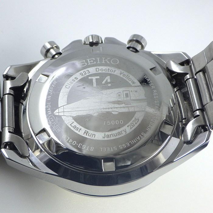 セイコー SEIKO 腕時計 923形 ドクターイエロー T4 引退記念メモリアルウオッチ 8T63-04L0 5000本限定モデル デイト クロノグの画像