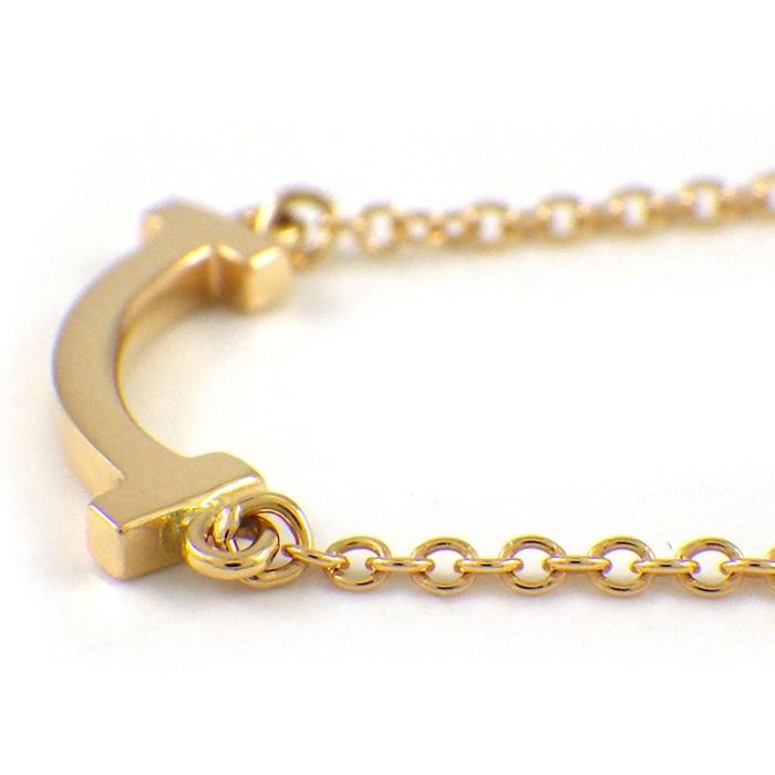 ティファニー Tiffany & Co. ネックレス Tスマイル ミニマイクロ 62617721 K18PGの画像