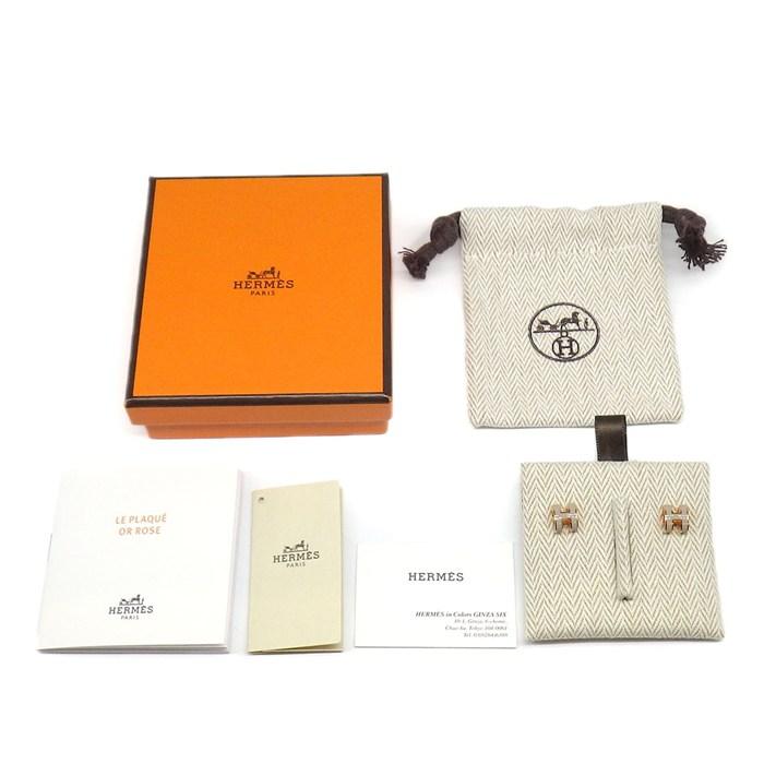 HERMES（エルメス） ピアス ポップH ポップアッシュ ミニ マロン