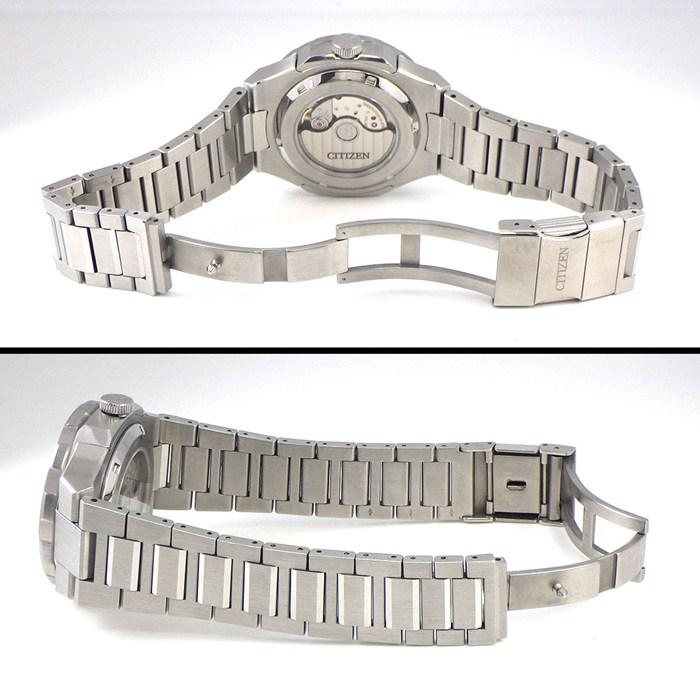 シチズン CITIZEN 腕時計 シリーズエイト Series8 NB6030-59L/9054-0065X02 GMT デイト 裏スケ 回転ベゼルの画像