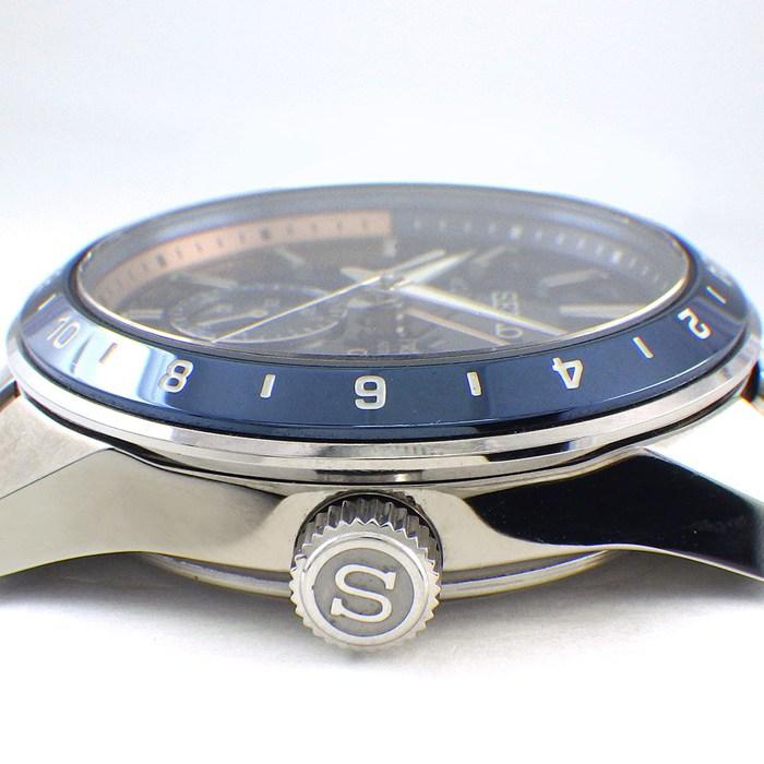 セイコー SEIKO 腕時計 プレサージュ シャープエッジドシリーズ SPB217J1/6R64-00C0 GMT デイト 裏スケ パワーリザーブ表示の画像