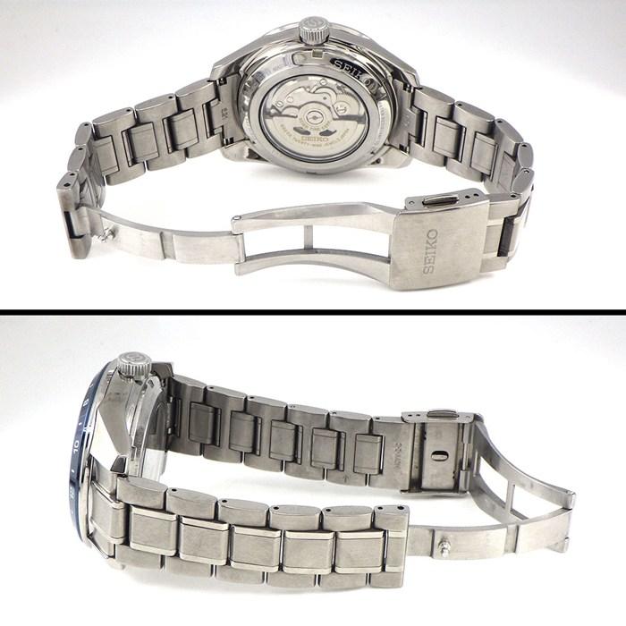 セイコー SEIKO 腕時計 プレサージュ シャープエッジドシリーズ SPB217J1/6R64-00C0 GMT デイト 裏スケ パワーリザーブ表示の画像