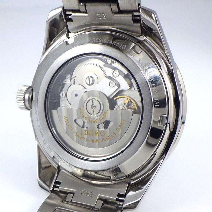 セイコー SEIKO 腕時計 プレサージュ シャープエッジドシリーズ SPB217J1/6R64-00C0 GMT デイト 裏スケ パワーリザーブ表示の画像