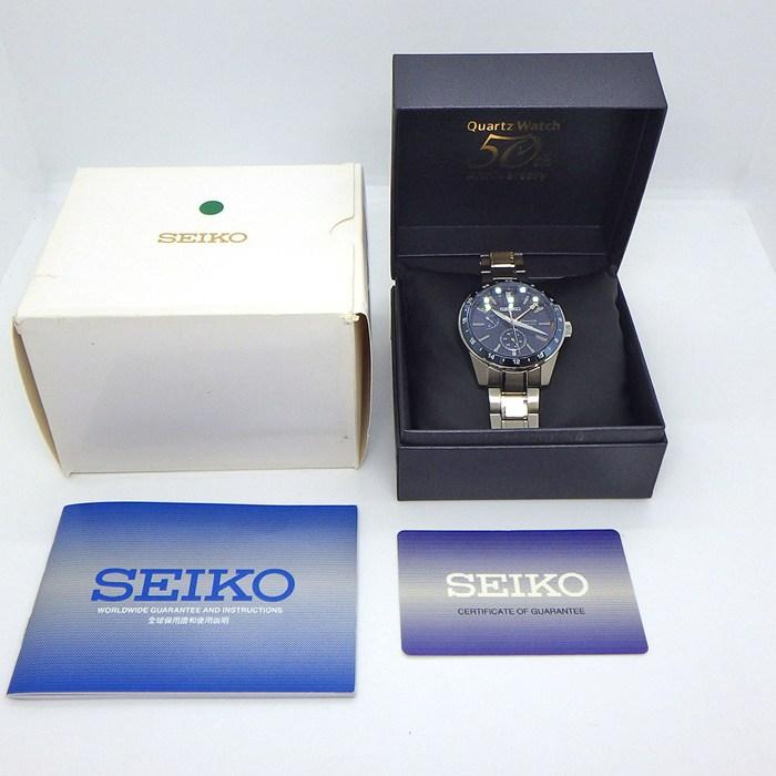 セイコー SEIKO 腕時計 プレサージュ シャープエッジドシリーズ SPB217J1/6R64-00C0 GMT デイト 裏スケ パワーリザーブ表示の画像