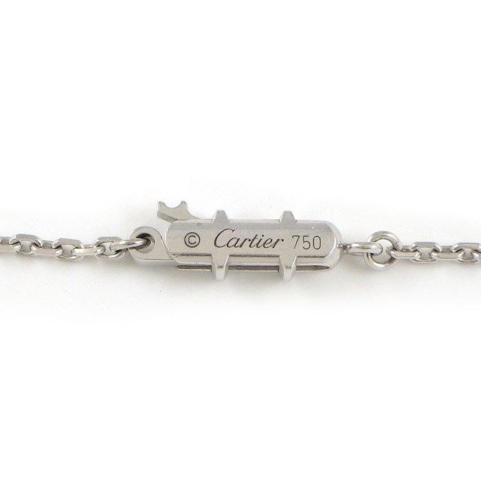 カルティエ Cartier ネックレス Cハート ダイヤモンド K18WGの画像