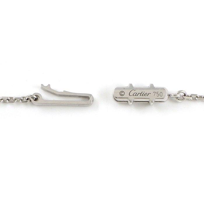 カルティエ Cartier ネックレス Cハート ダイヤモンド K18WGの画像