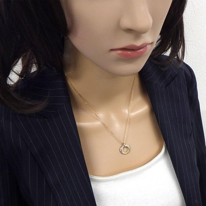 Cartier（カルティエ） ネックレス トリニティ SM セミパヴェ スリー