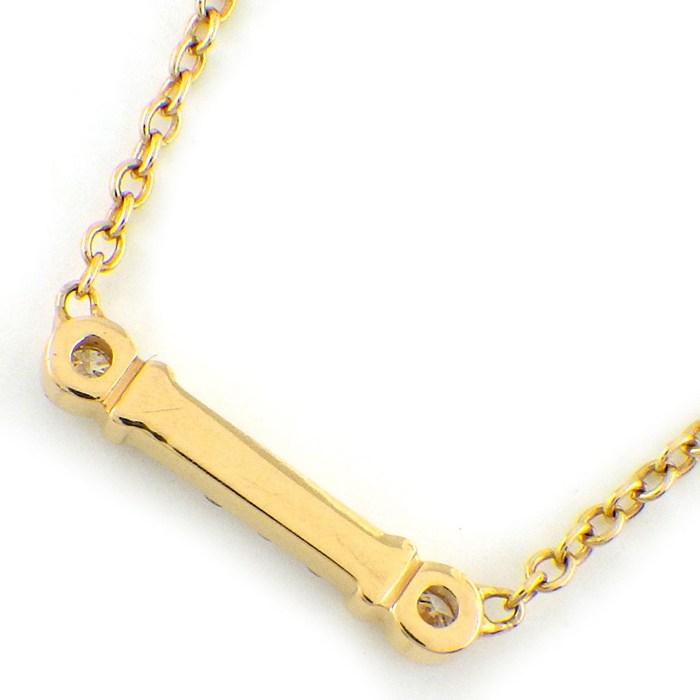 ティファニー Tiffany & Co. ネックレス フルールドリス キー バー 38051474 ダイヤモンド 計0.04ct K18PGの画像