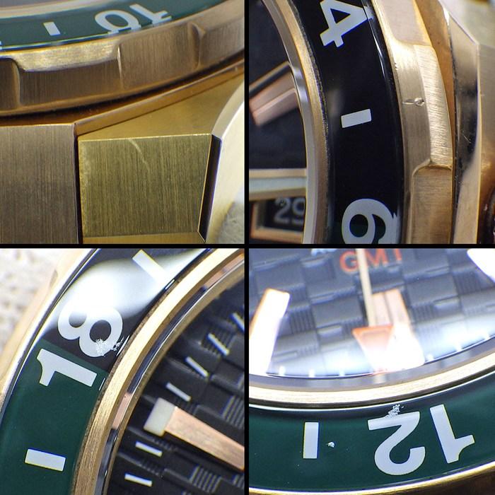 シチズン CITIZEN 腕時計 シリーズ8 NB6033-51E/9054-0065X06 デイト 裏スケ GMT 回転ベゼル 夜光針 ギョーシェの画像