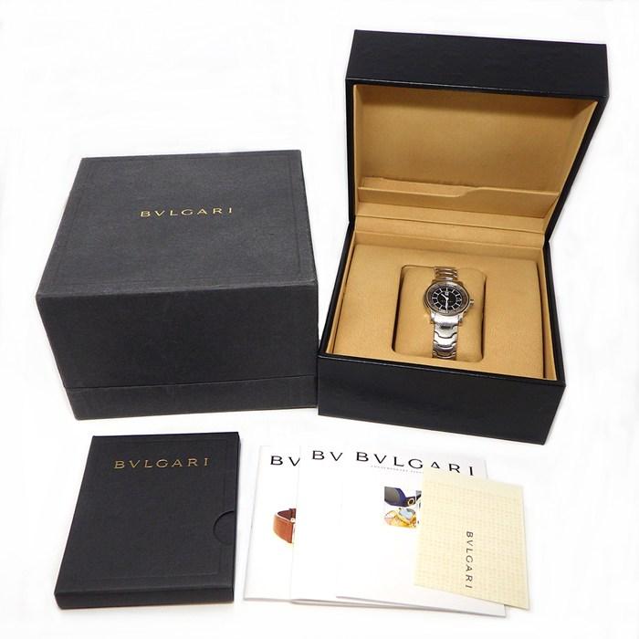 ブルガリ BVLGARI 腕時計 ソロテンポ ST29S デイト ブラック文字盤 SS クオーツアナログの画像