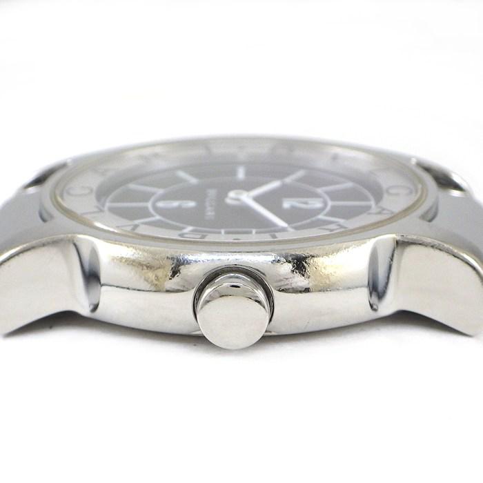 ブルガリ BVLGARI 腕時計 ソロテンポ ST29S デイト ブラック文字盤 SS クオーツアナログの画像